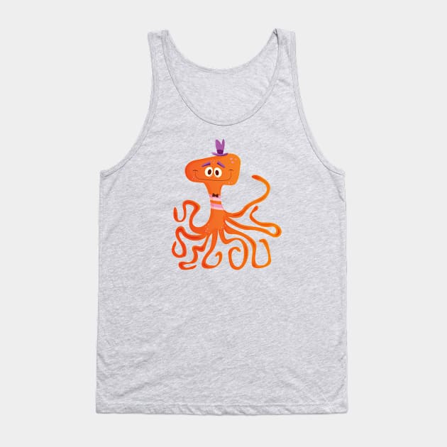 Otto The Octopus Tank Top by Rabassa